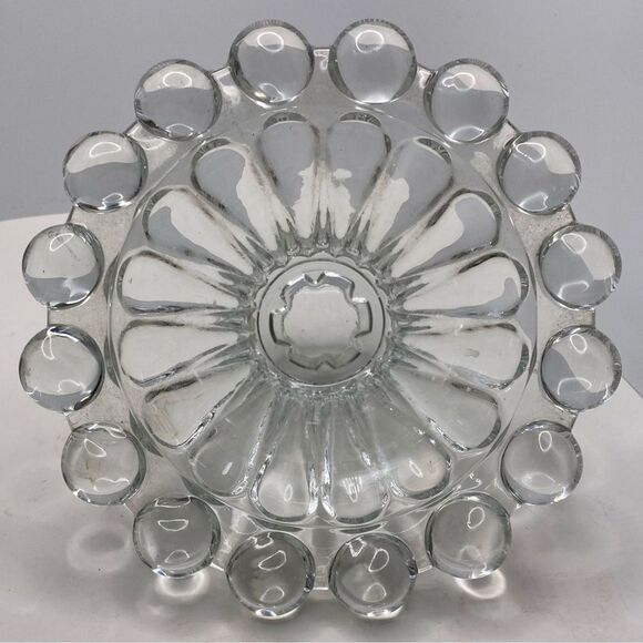 Vintage Anchor Hocking Berwick-Boopie-Clear Candle Holder (1) - Picture 4 of 5